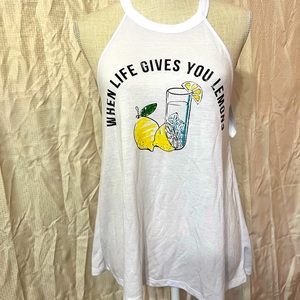 NWT life gives you lemons racerback tank